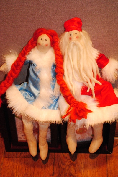 Тильда – Дед Мороз и Тильда – Снегурочка