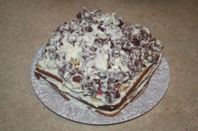 Торт с фруктами «Кучерявый Ивашка». Мастер класс